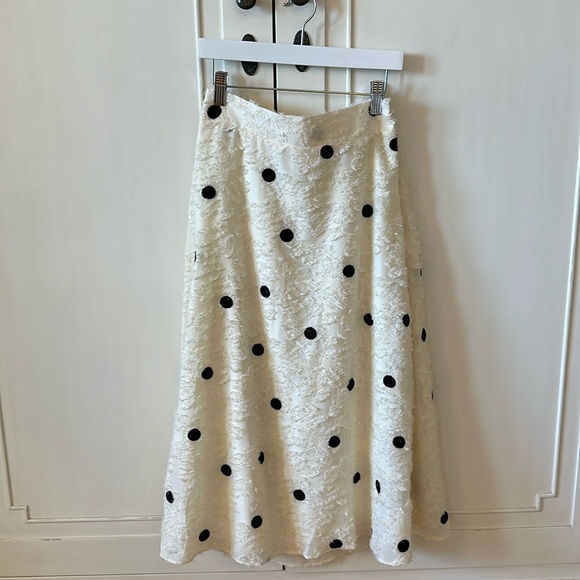 Anthropologie Eri + Ali Midi Polkadot Skirt SMALL - Picture 2 of 7